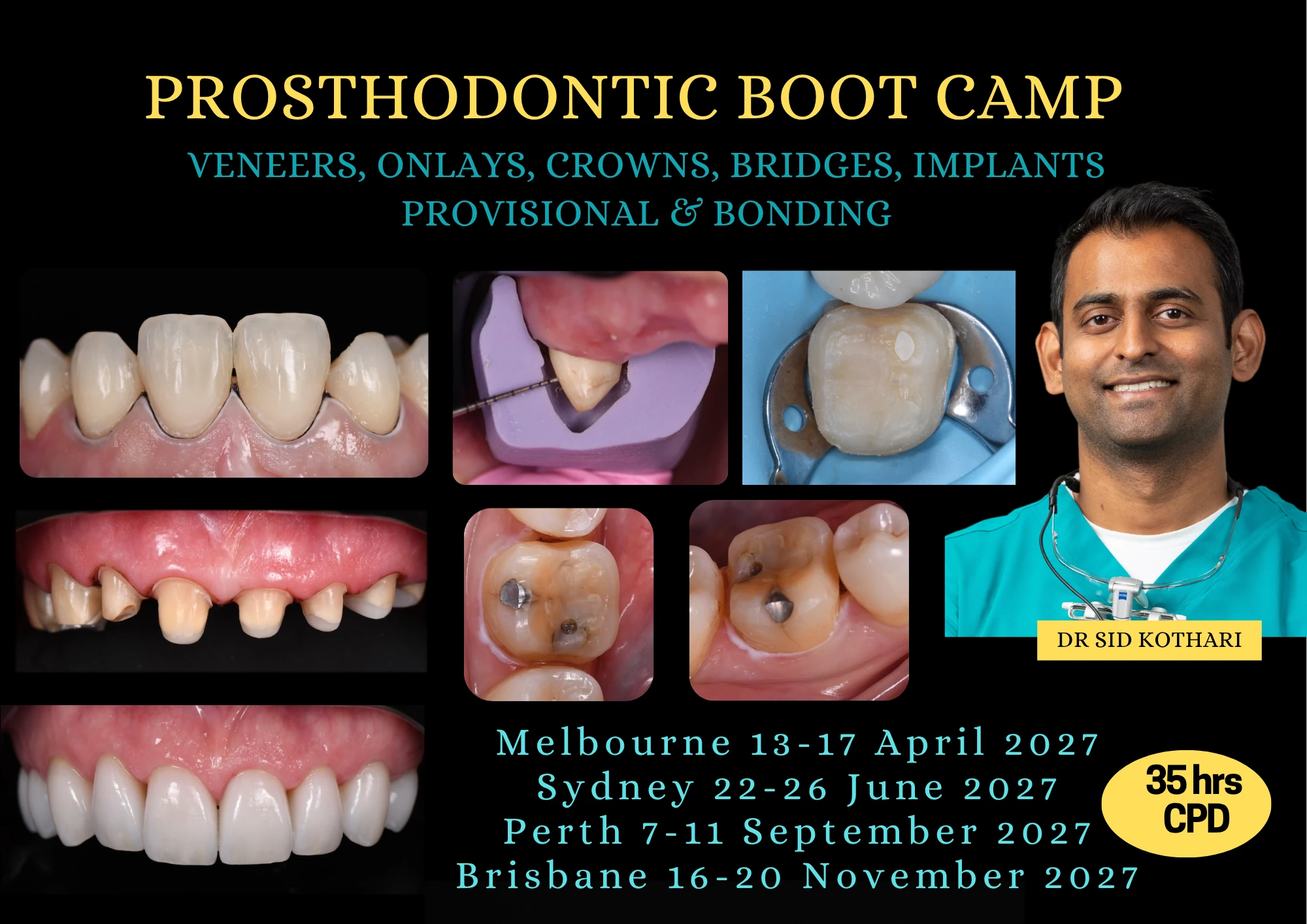Five-day Prosthodontic Boot Camp course pamphlet cover