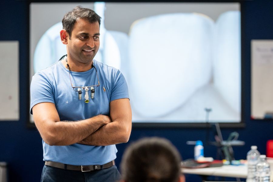 Dr Sid presenting to course participants
