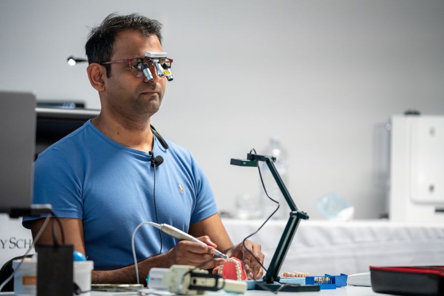Dr Sid teaching course participants